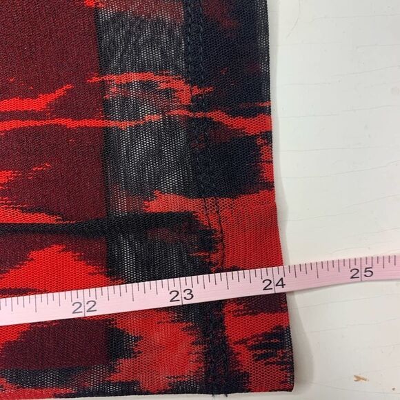 Rafaella Red & Black Floral 3/4 Sleeve Blouse - Picture 5 of 5